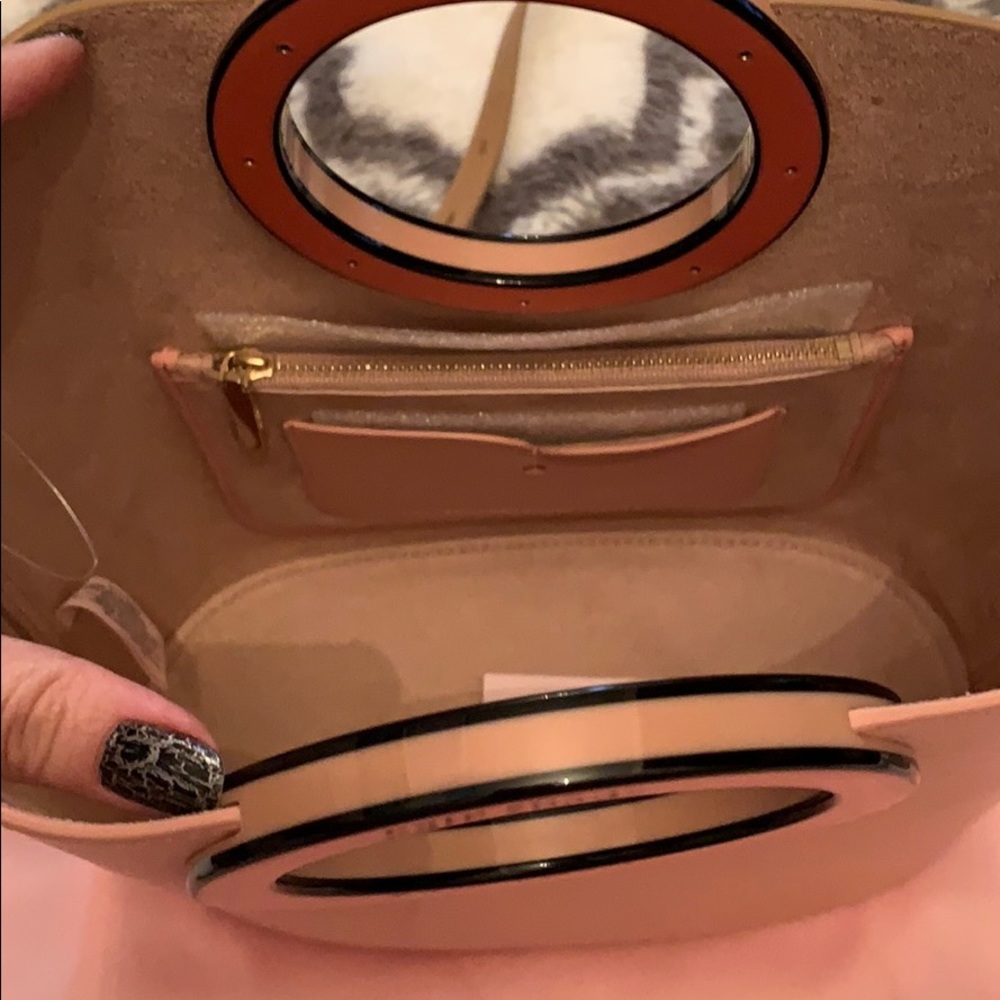 NWT Kate Spade Betty handbag tan & pink - Picture 6 of 7
